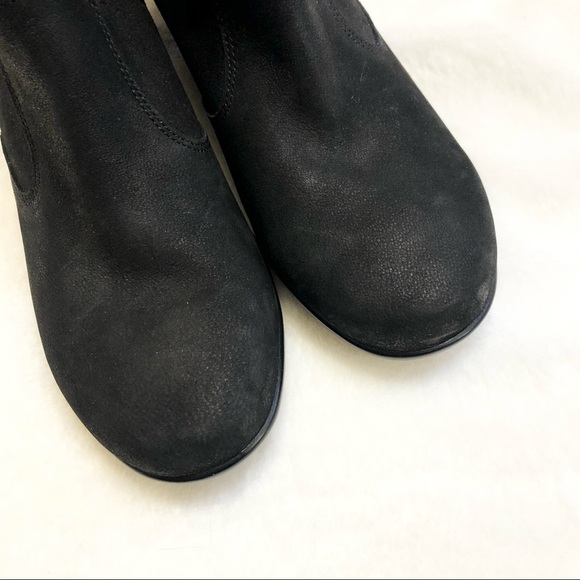 Aravon Kitt Black Leather Bootie Ankle Boot Women Size 8.5 - Picture 8 of 12